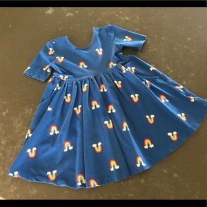 Size 4 Hanna Andersson Rainbow Skater dress